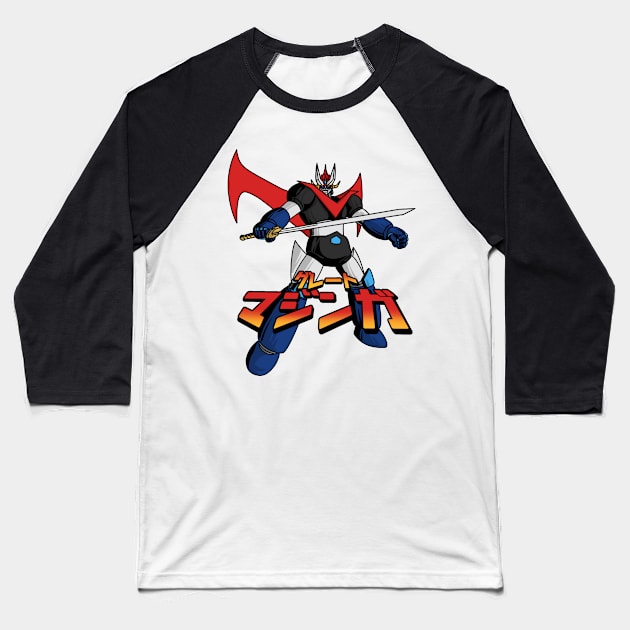 great mazinger Baseball T-Shirt by Nisu Studio